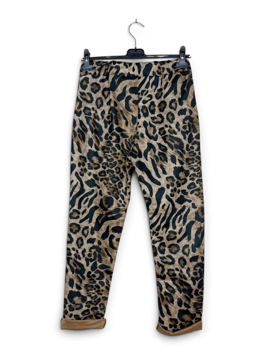 LNLEO Classic Leopard Jogger Pants Camel