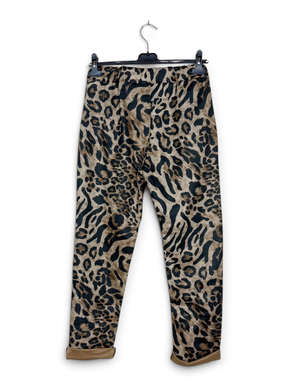 LNLEO Classic Leopard Jogger Pants Camel