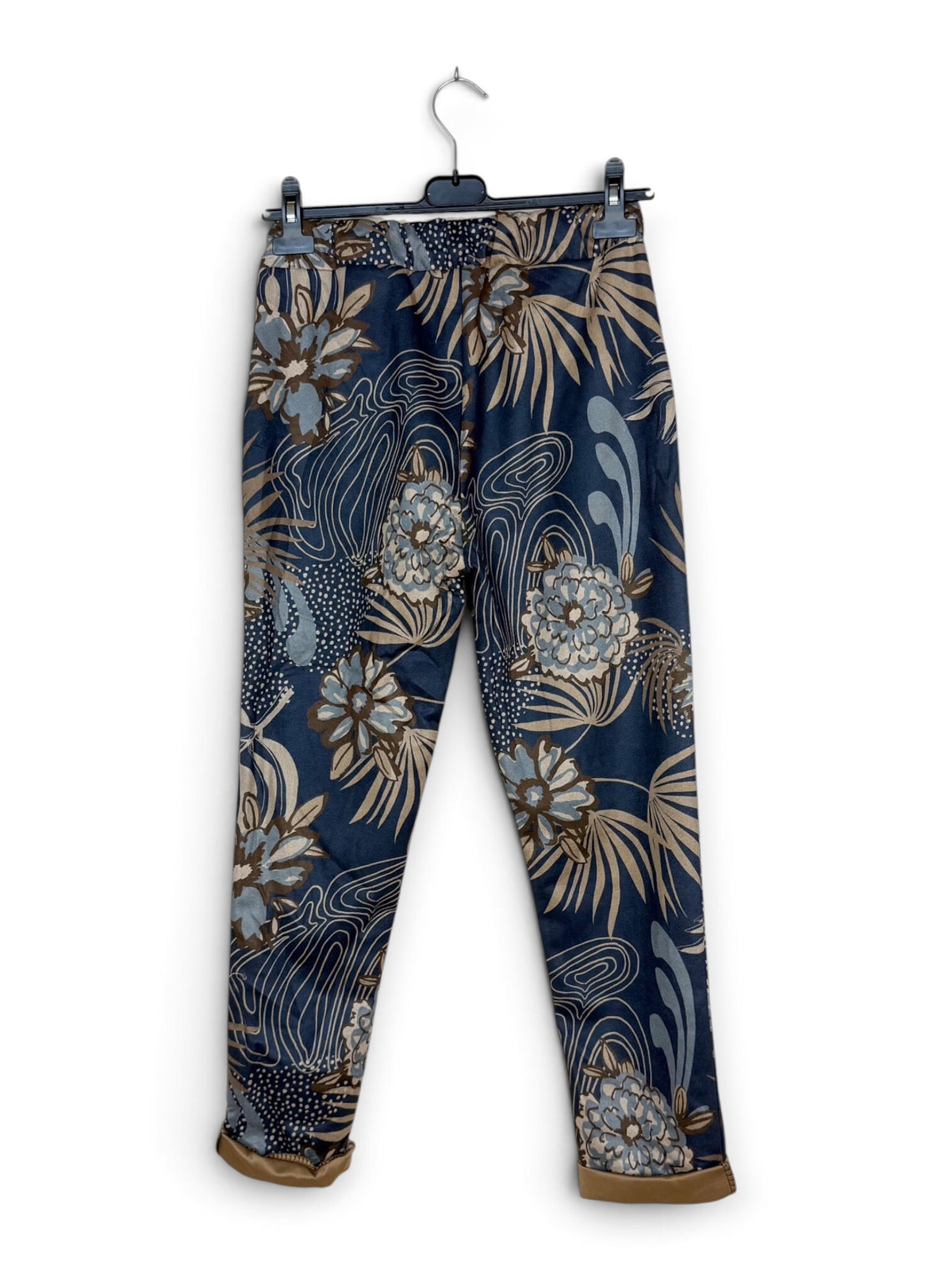 LNSWN Golden Swirl Floral Jogger Pants Navy