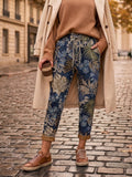 LNTFN Tropical Floral Jogger Pants Navy