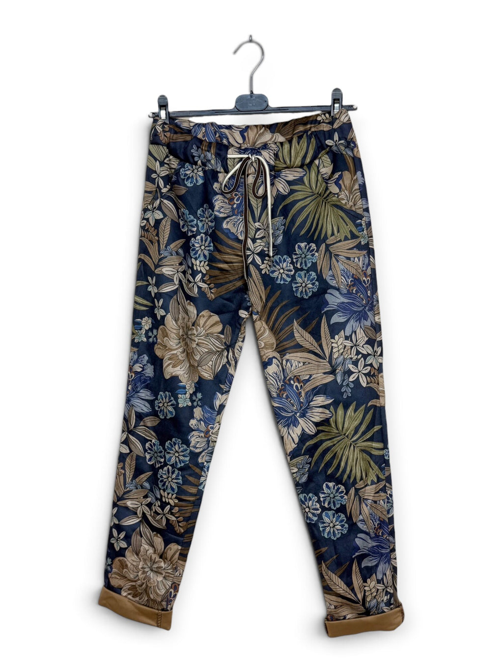 LNTFN Tropical Floral Jogger Pants Navy