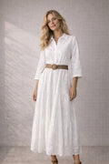 LUSCSD Sangallo Cotton Shirt Dress
