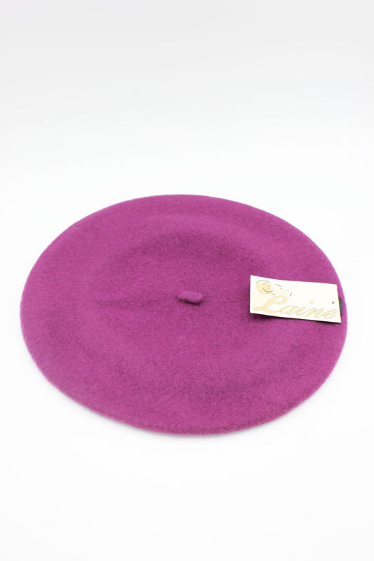 HO5020 Classic Wool Beret - Light Fuchsia