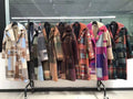 MN104 Patchwork Wool Long Lapel Coat