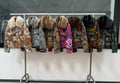 MN14 Floral Jacquard Wool Faux Fur Collar Jacket