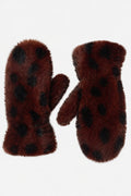 JA261 Rust Spotted Fur Mittens