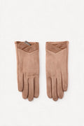 JA273 Camel Bow Cuff Gloves