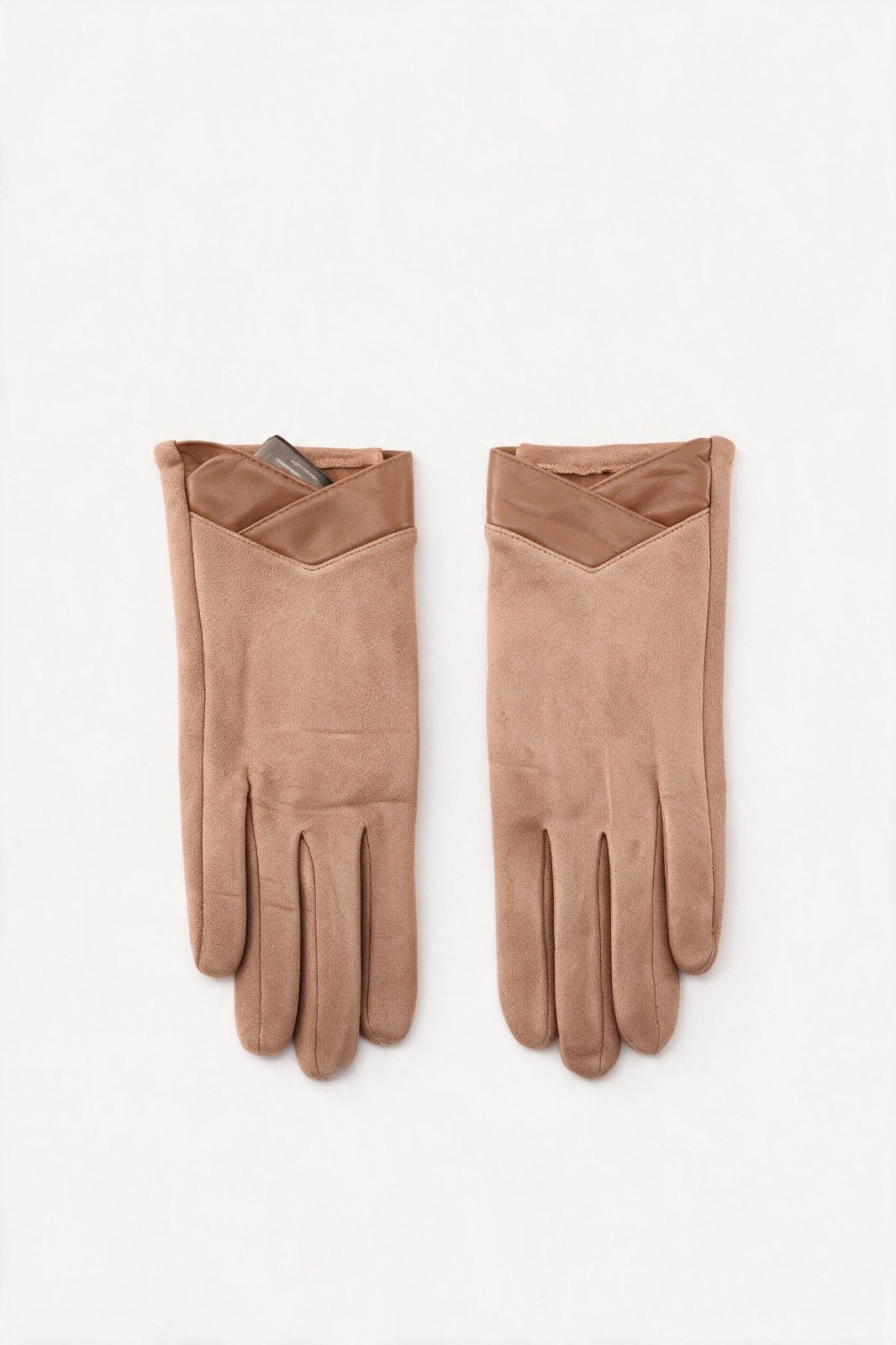 JA273 Camel Bow Cuff Gloves