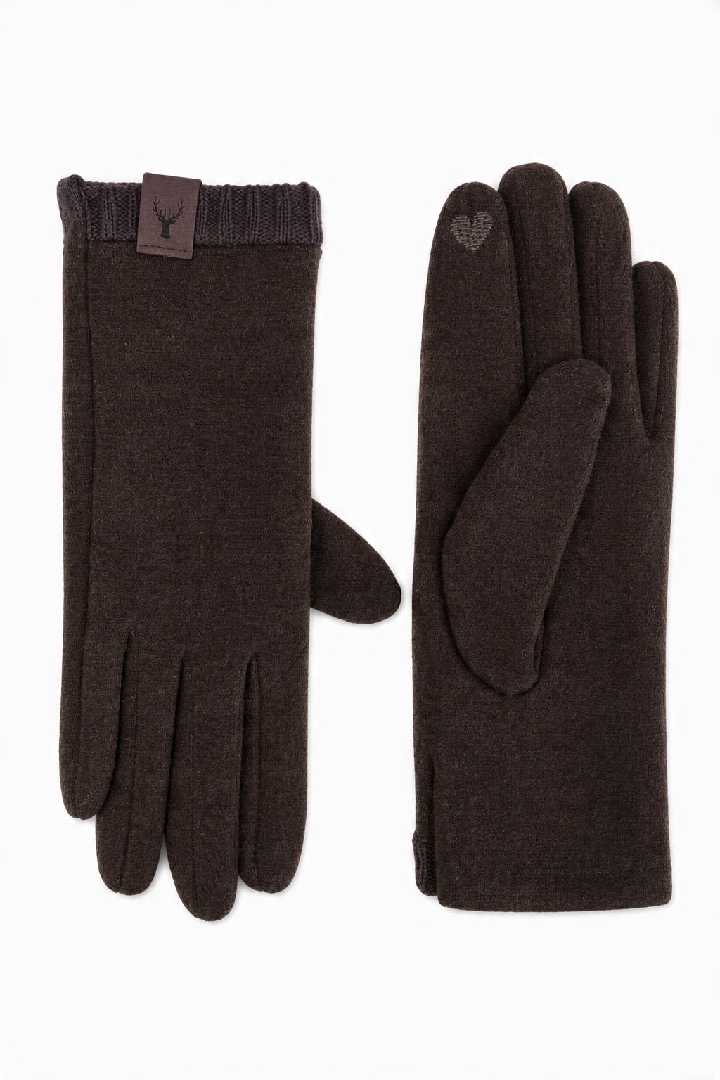 JA266 Brown Patch Detail Gloves