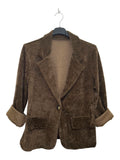 VM55 Chocolate Velvet Blazer