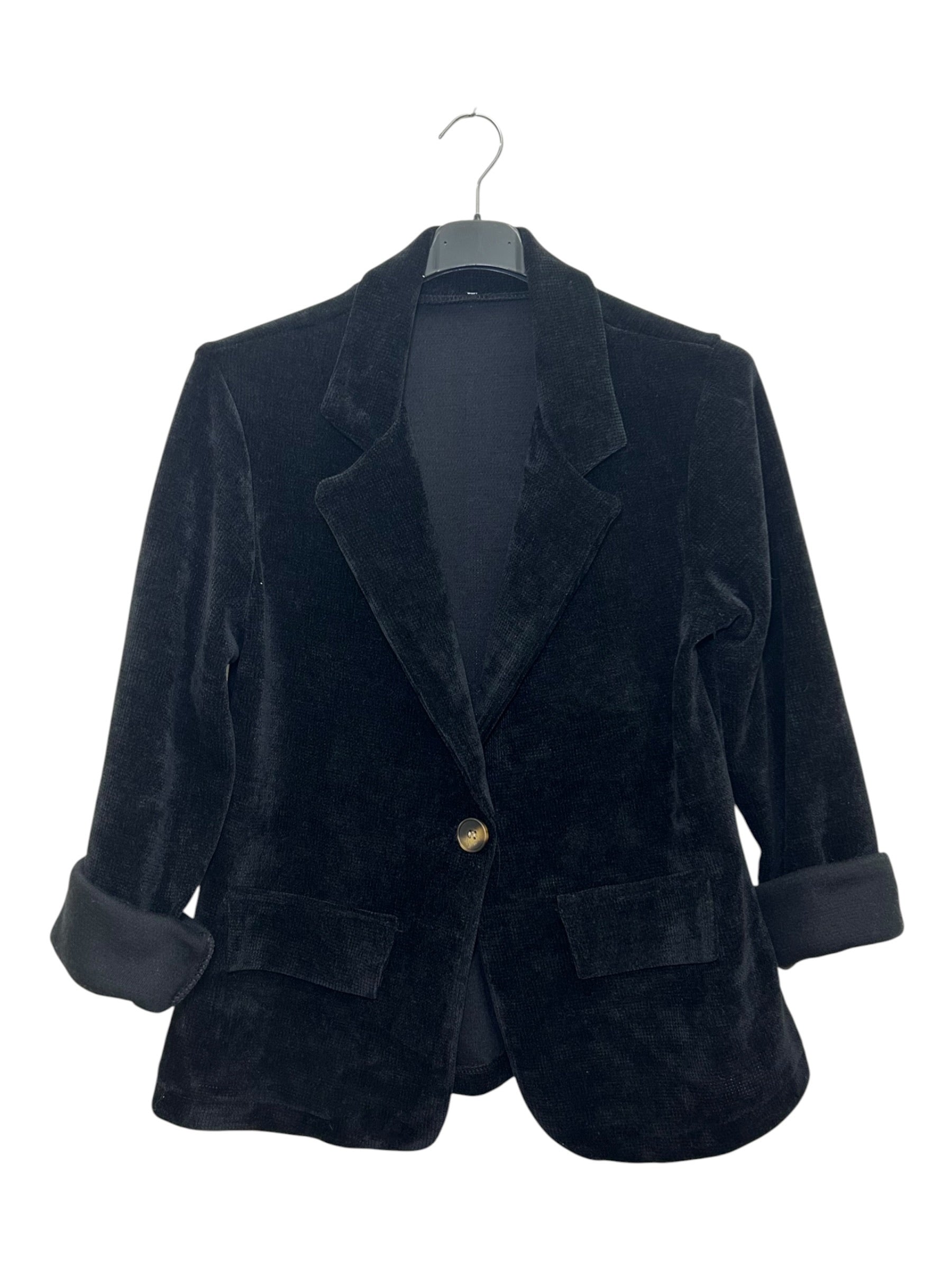 VM57 Black Velvet Blazer