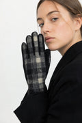JA397 Black Plaid Gloves