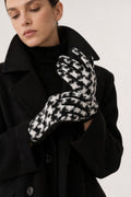 JA398 Black Houndstooth Gloves