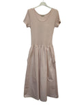VC842131PIN Two-Tone Midi Dress Pink