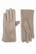 JA297 Light Taupe Plush Fur Gloves