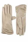 JA237 Beige Ruched Gloves