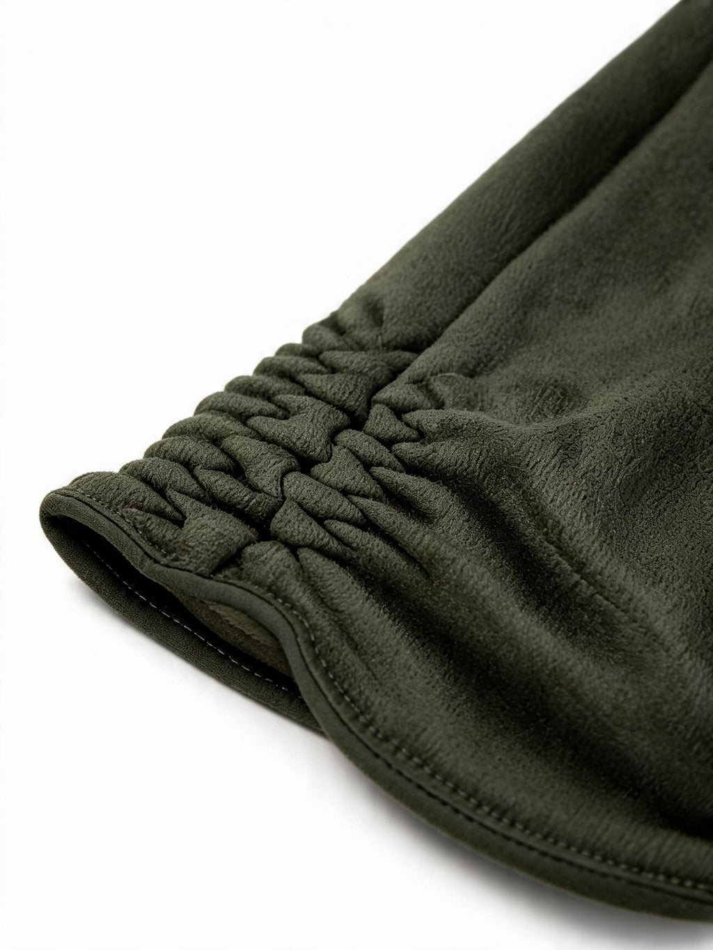 JA241 Olive Ruched Gloves
