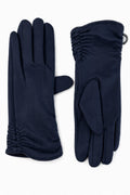 JA242 Navy Ruched Gloves