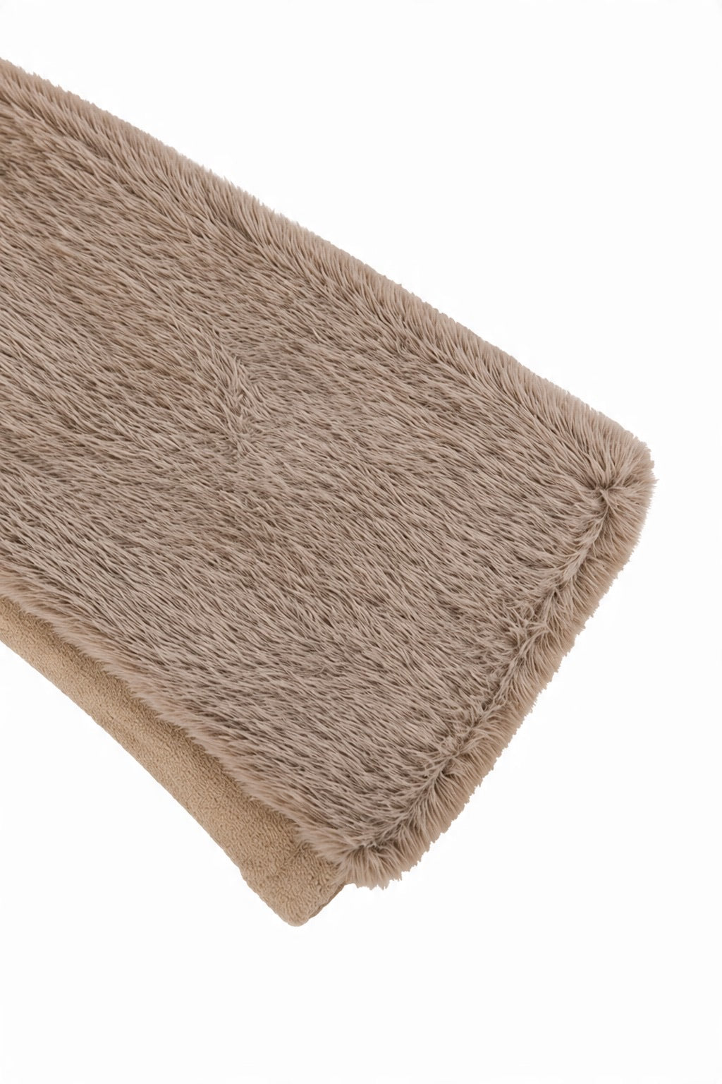 JA298 Dark Taupe Plush Fur Gloves