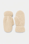 JA199 Cream Teddy Mittens