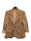 VM47 Camel Velvet Blazer