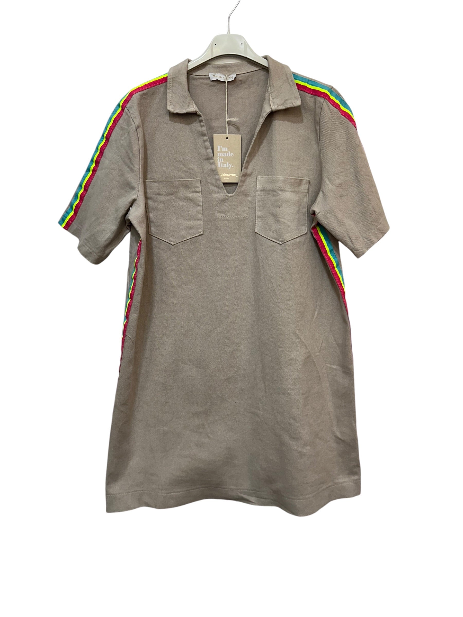 VC68262BEI Cotton Polo Dress Beige