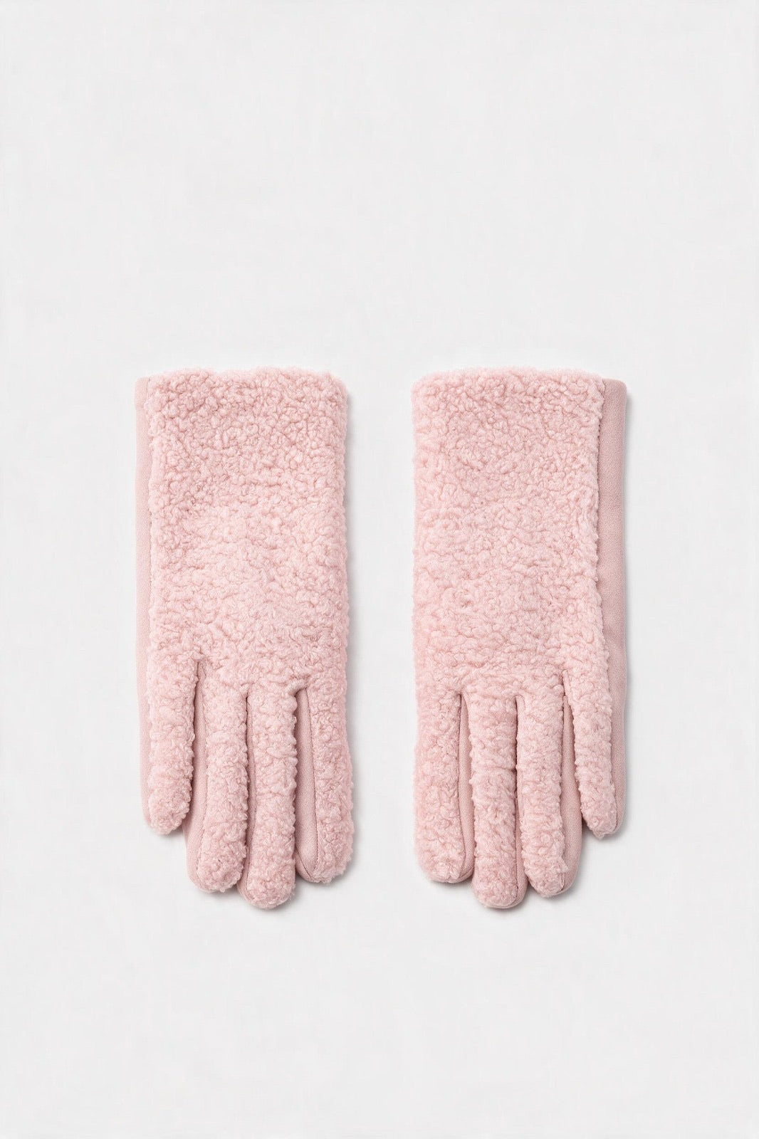 JA336 Pink Teddy Gloves