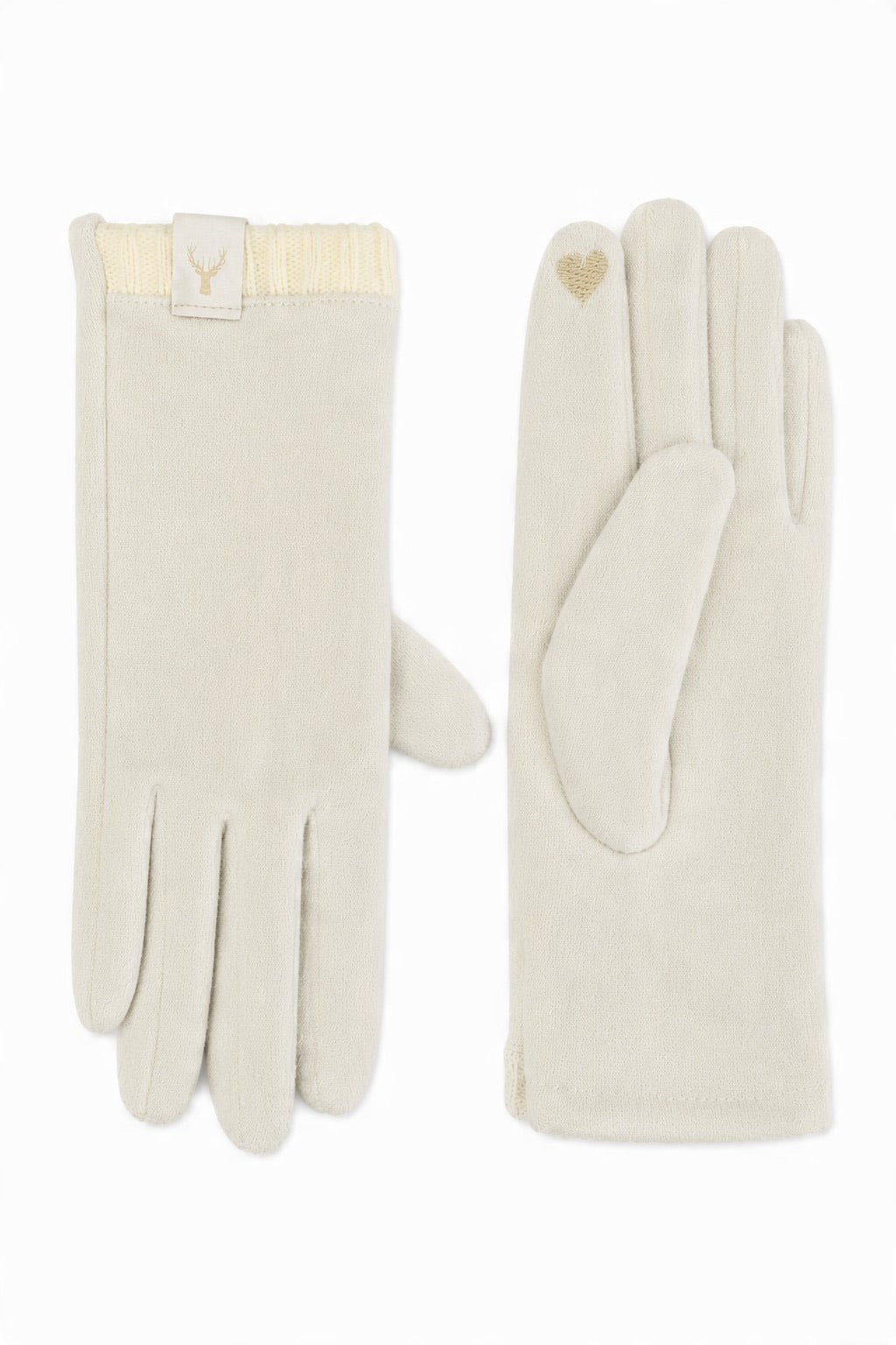 JA264 Cream Patch Detail Gloves