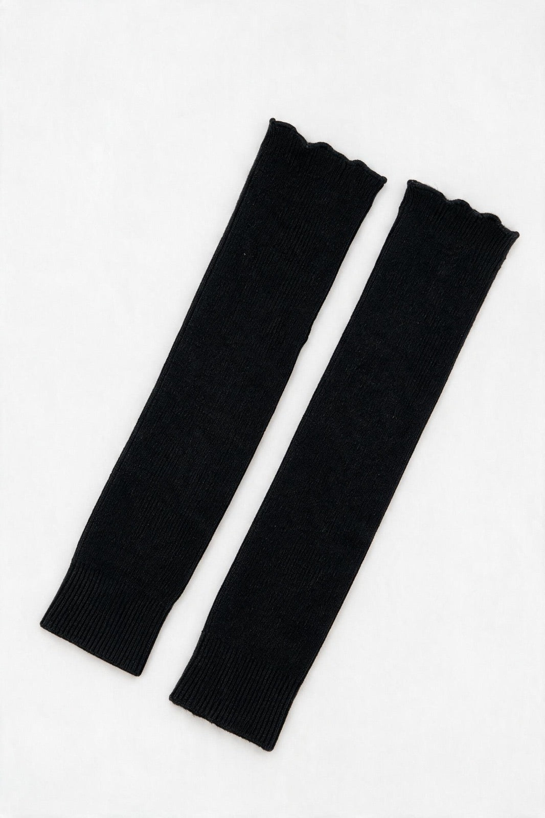 JA269 Black Ruffle Edge Arm Warmers