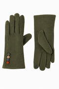 JA350 Olive Button Trim Gloves