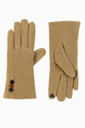 JA347 Camel Button Trim Gloves