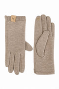 JA265 Taupe Patch Detail Gloves