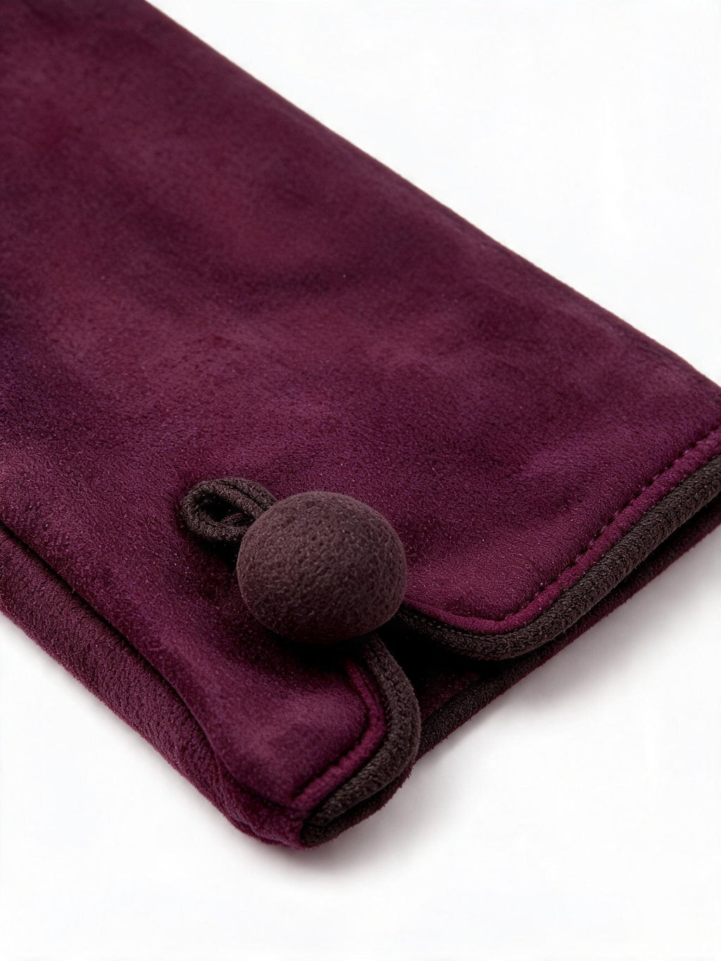 JA210 Wine Button Cuff Gloves