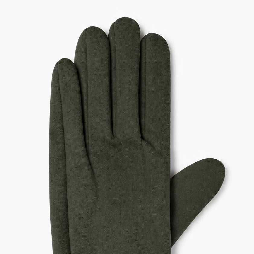 JA241 Olive Ruched Gloves