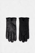 JA277 Black Silver Metallic Gloves