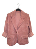 VM58 Pink Velvet Blazer