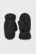 JA203 Charcoal Teddy Mittens