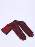 JA411 Red Long Sequin Gloves