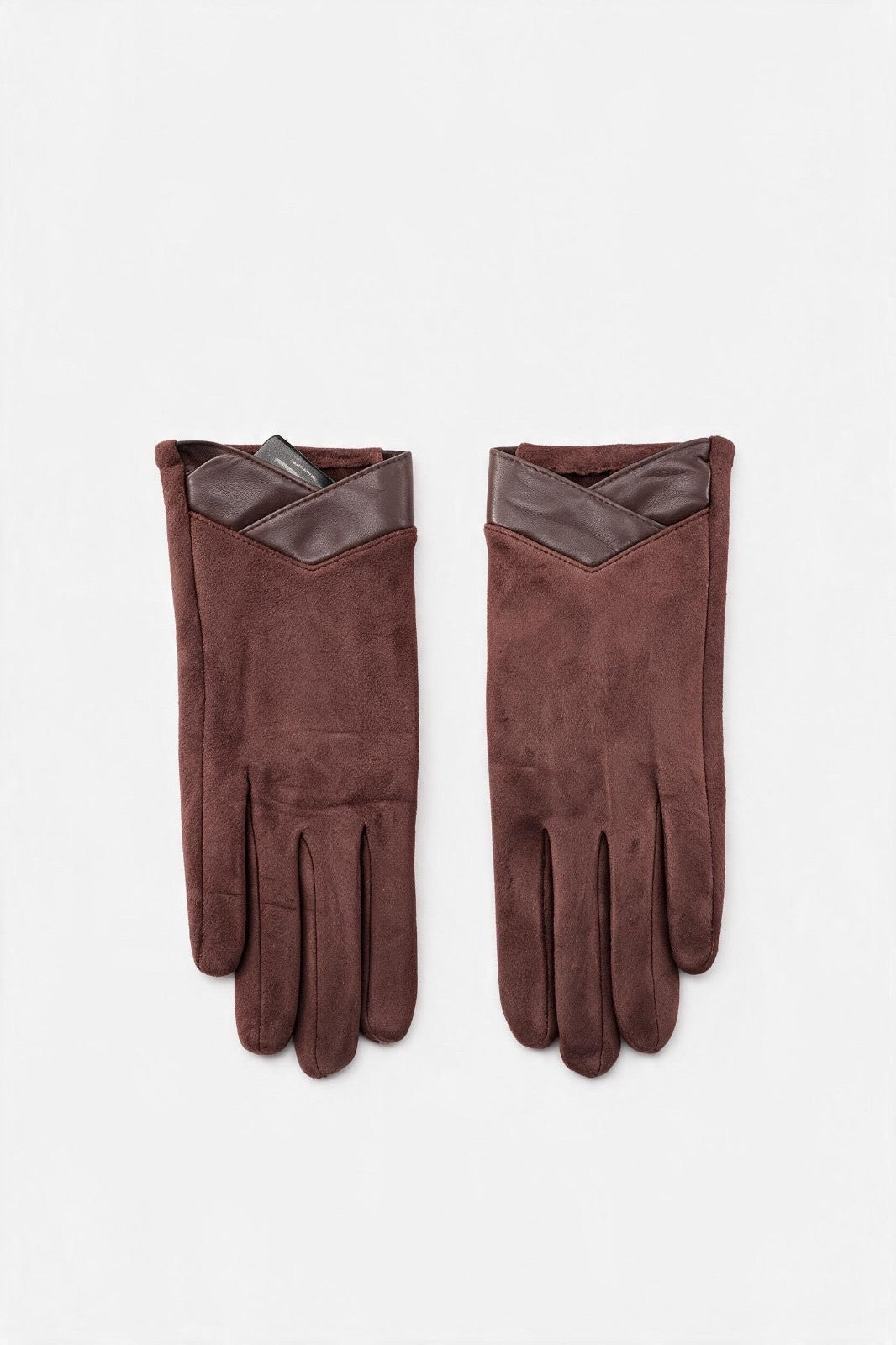 JA274 Brown Bow Cuff Gloves