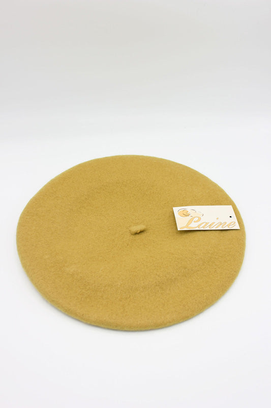HO5020 Classic Wool Beret - Mustard 2
