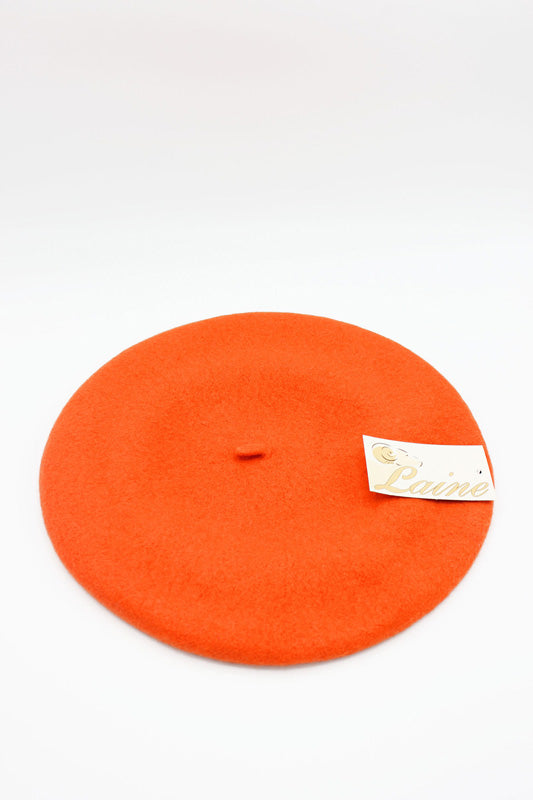 HO5020 Classic Wool Beret - Orange 2