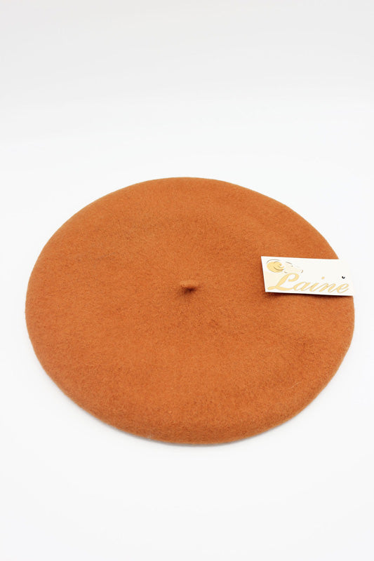 HO5020 Classic Wool Beret - Orange 3