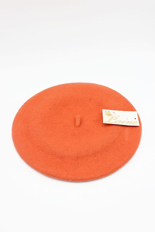 HO5020 Classic Wool Beret - Orange 4
