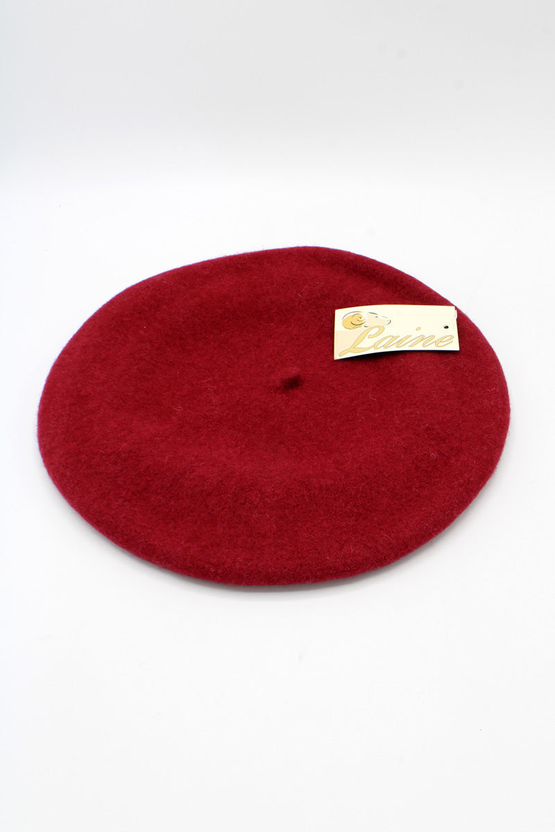 HO5020 Classic Wool Beret - Red 1