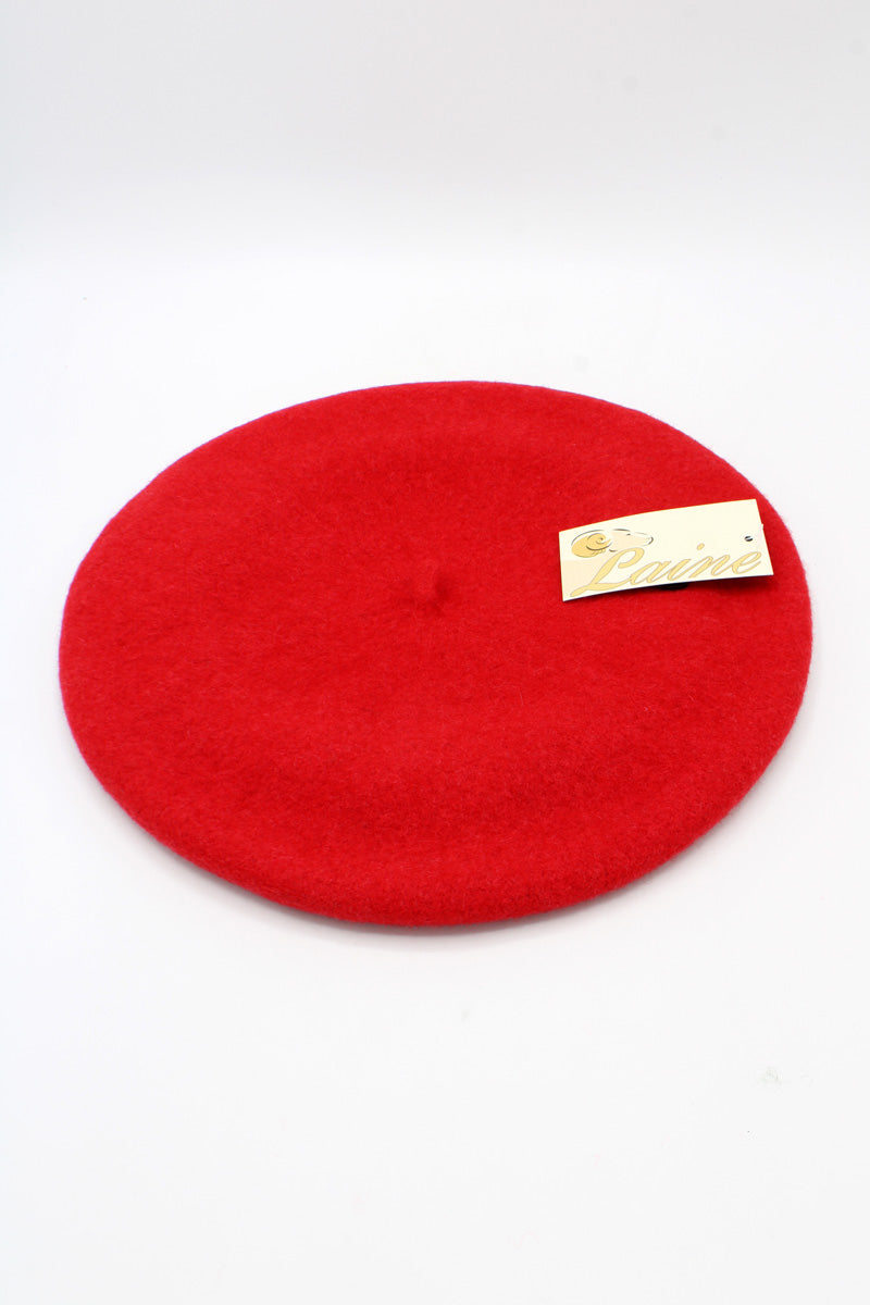 HO5020 Classic Wool Beret - Red 3