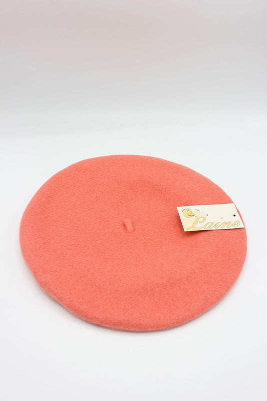 HO5020 Classic Wool Beret - Red Orange