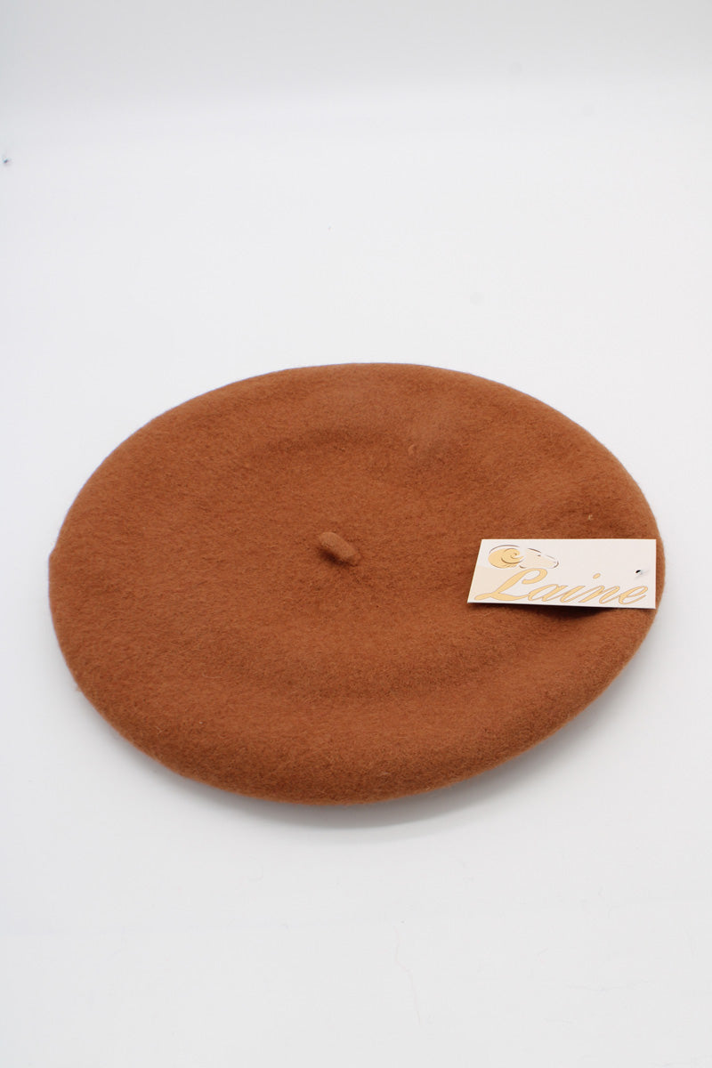 HO5020 Classic Wool Beret - Rust 1
