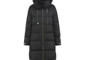 SF004 Fur-Trim Hooded Puffer Coat
