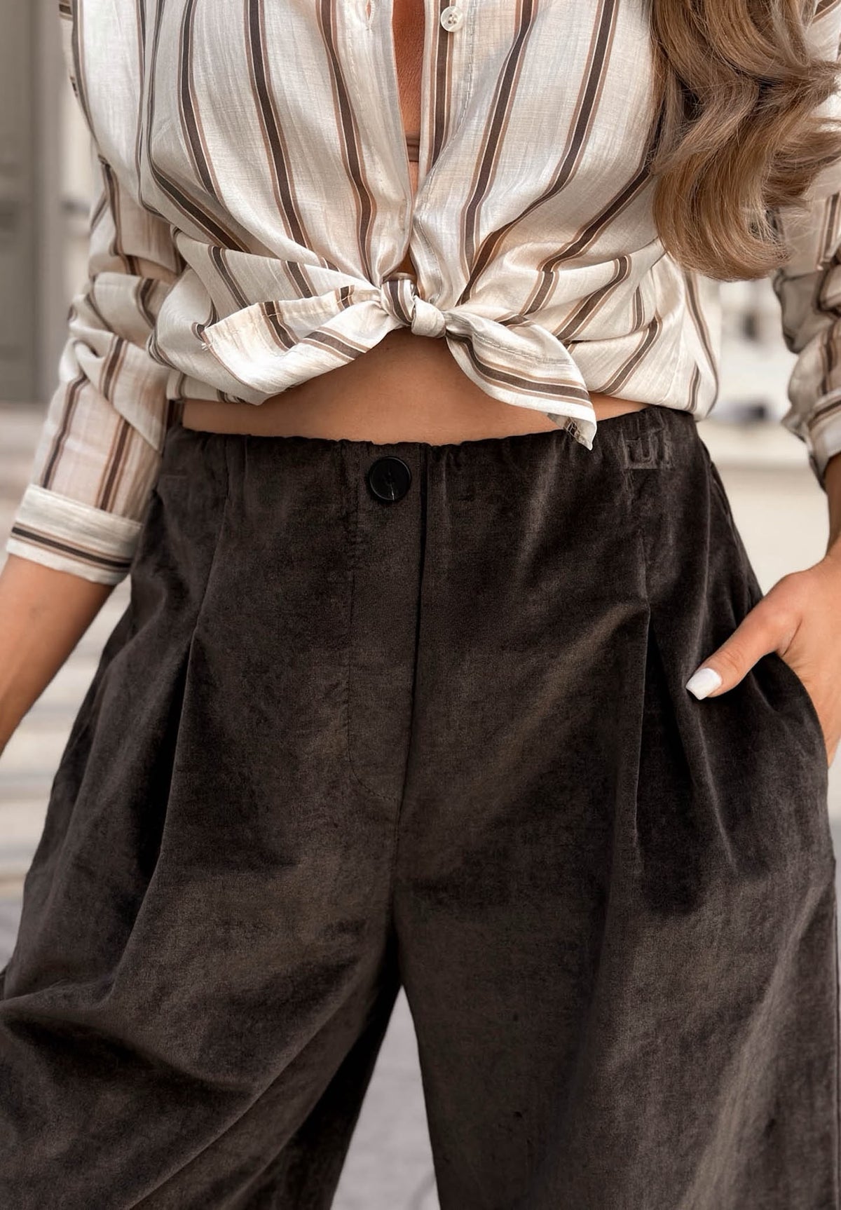 SW564 Chocolate Balloon Pants