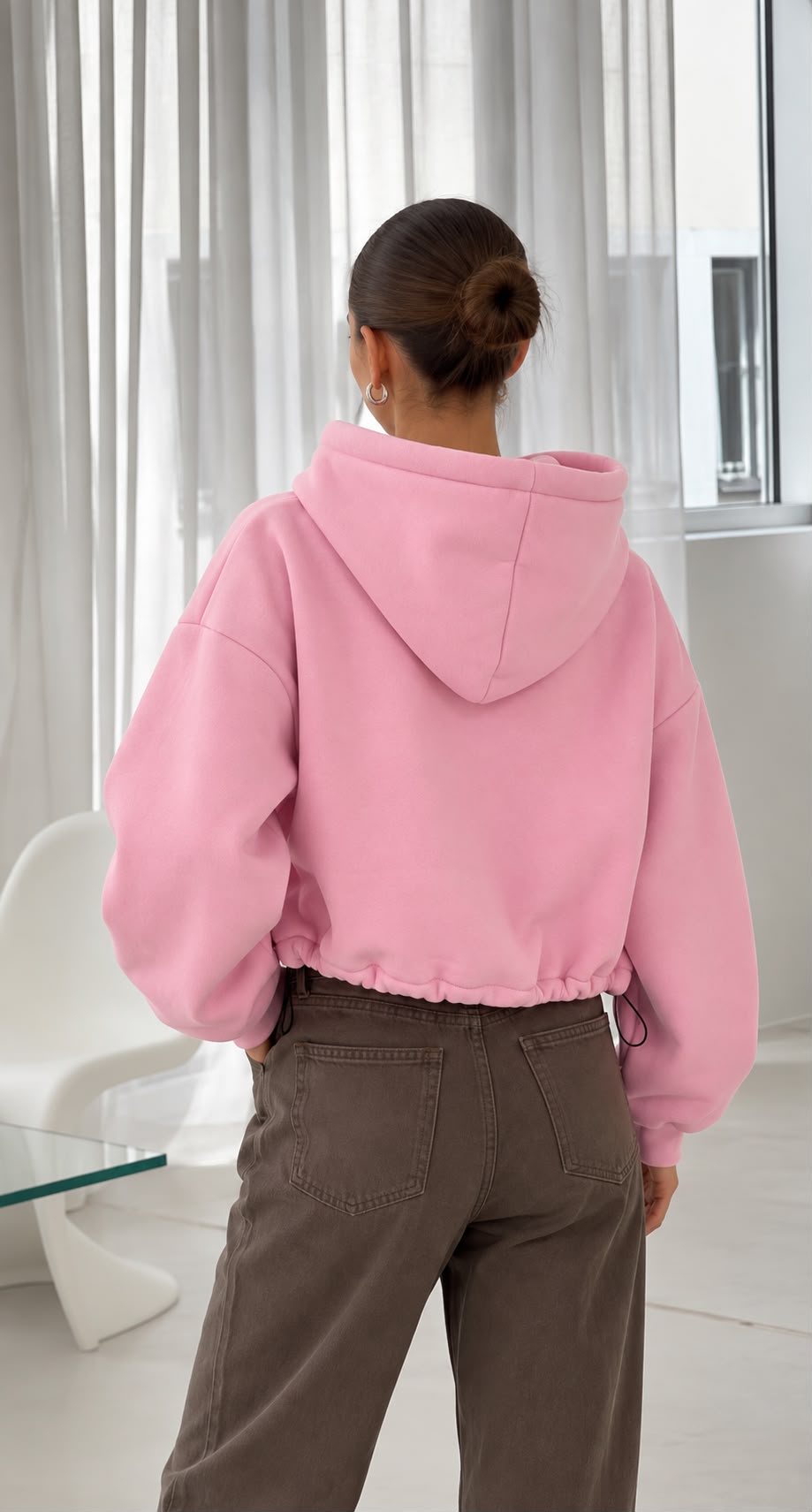 SW575 Pink Cosy Warm Hoodie